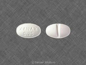 Pill alprazolam identifier .25